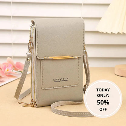 🔥Final 3 Hours: 60% OFF LOVILDS™2026 Trendy Minimalist Elegant Women's Touchscreen Crossbody Phone Wallet