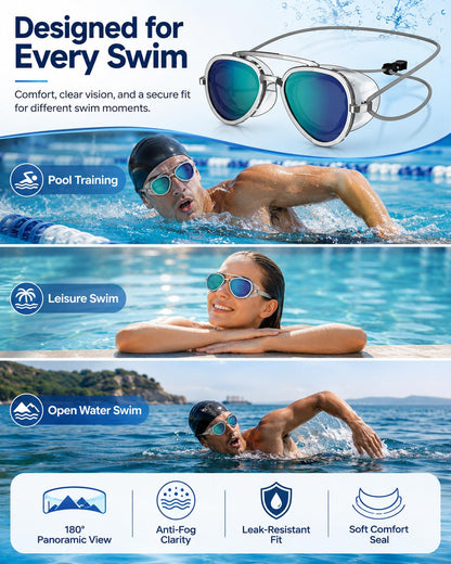 2026 NEW Swimming Goggles, No Leak, Anti UV, for Training and Competition