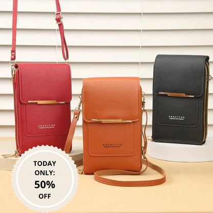 🔥Final 3 Hours: 60% OFF LOVILDS™2026 Trendy Minimalist Elegant Women's Touchscreen Crossbody Phone Wallet