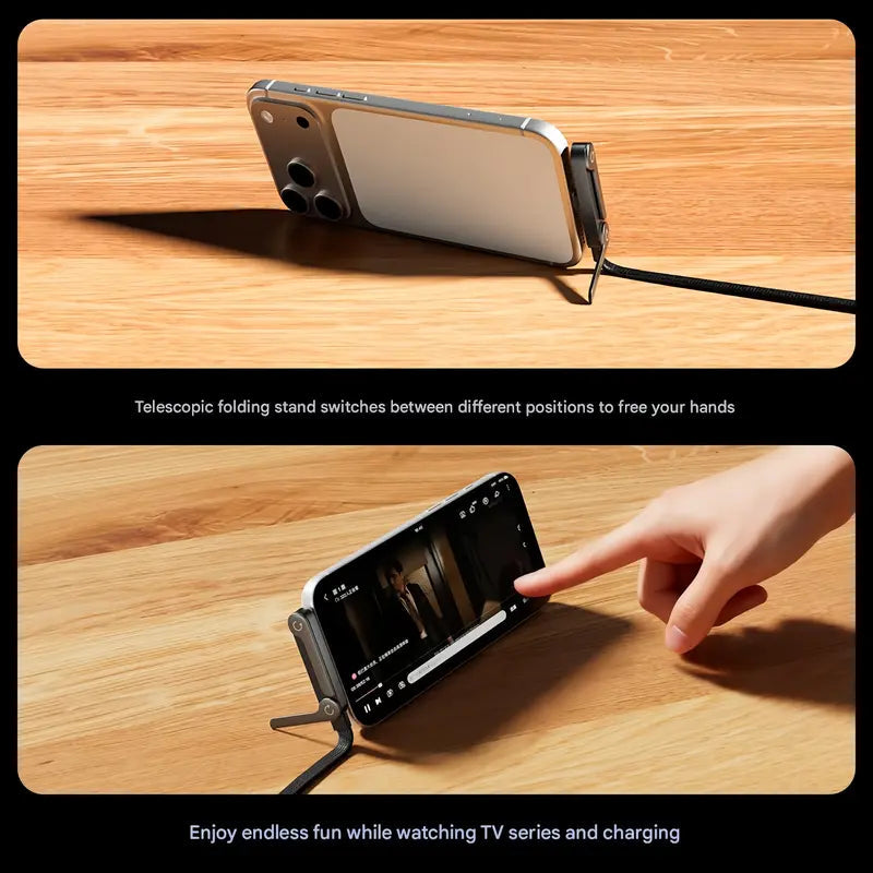 🎁JAXVOLT 240W Super Fast Charging 2-in-1 Charging Cable & Phone Stand