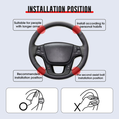 ⏳Limited-time 30% off⏰Steering Wheel Booster Knob for Effortless Driving🚗🔃