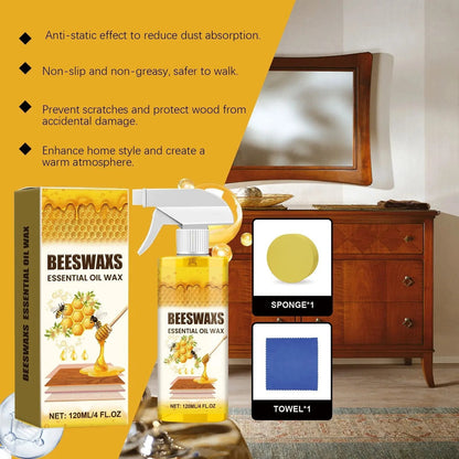 🏠2026 NEW - Beeswax Wood Care Spray – Bring Dull Wood Back to Life