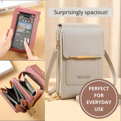 🔥Final 3 Hours: 60% OFF LOVILDS™2026 Trendy Minimalist Elegant Women's Touchscreen Crossbody Phone Wallet