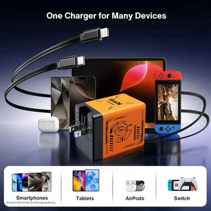 2026NEW🎉GaNPro 120W Retractable Fast Charger Cube