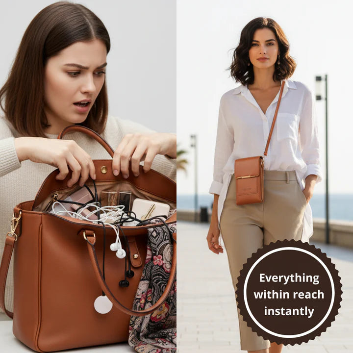 🔥Final 3 Hours: 60% OFF LOVILDS™2026 Trendy Minimalist Elegant Women's Touchscreen Crossbody Phone Wallet