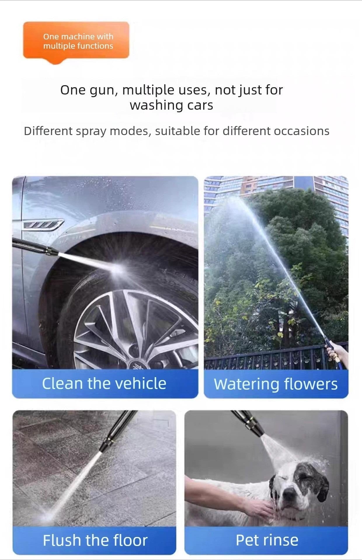 🏠LAST DAY 55% OFF - Home High-Pressure Car Wash Water Gun-YTY5