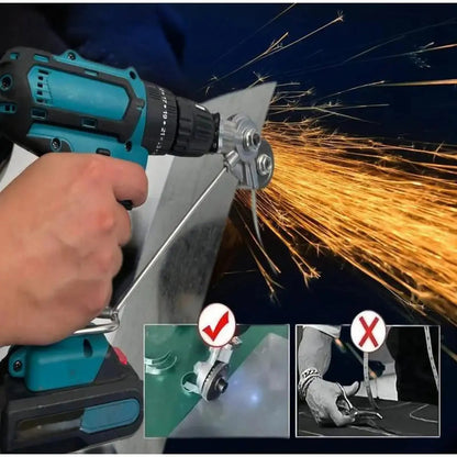 Electric Drill Plate Cutter Attachment | Portable Metal Sheet Shear Nibbler