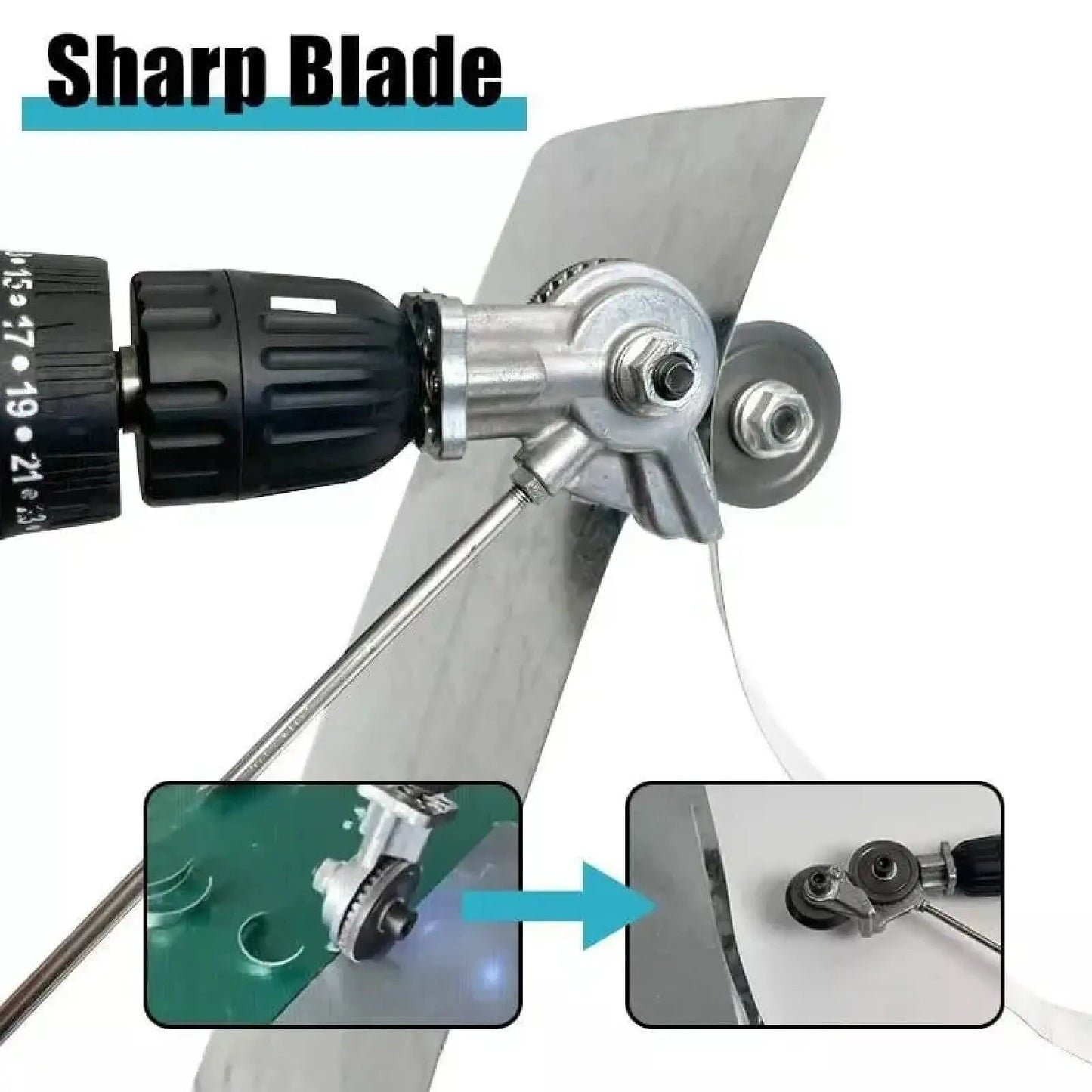 Electric Drill Plate Cutter Attachment | Portable Metal Sheet Shear Nibbler