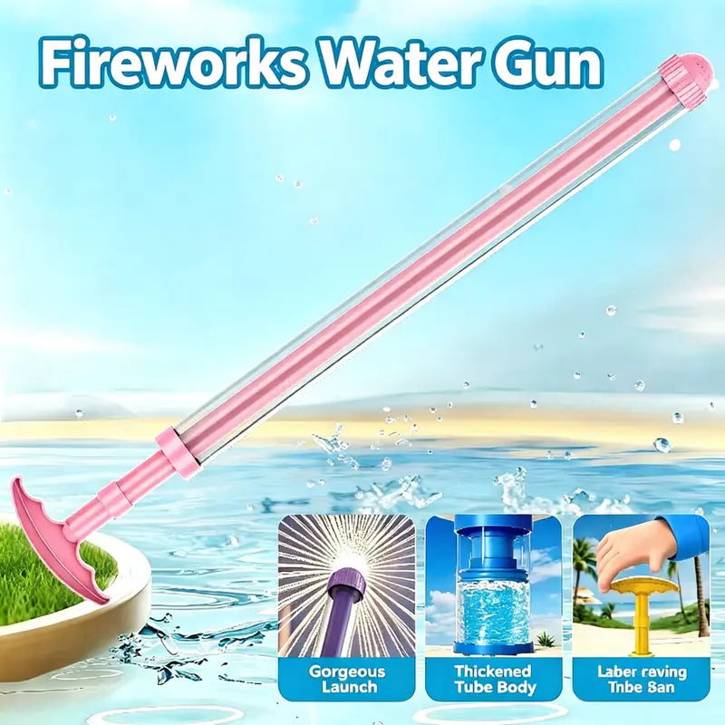 2026NEW🌊Pink Water Gun, Telescopic Water Gun, Summer Outdoor Pool and Beach Water Fight Party Toy